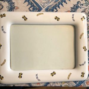 University of Michigan ceramic photo frame 4x6 GO BLUE U of M